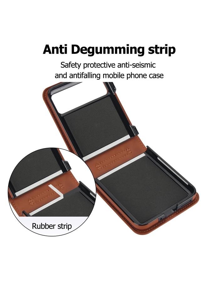 S-TOP Case For Motorola Razr 40 Rhombic Texture Phone Case with Long & Short Lanyard - Image 5