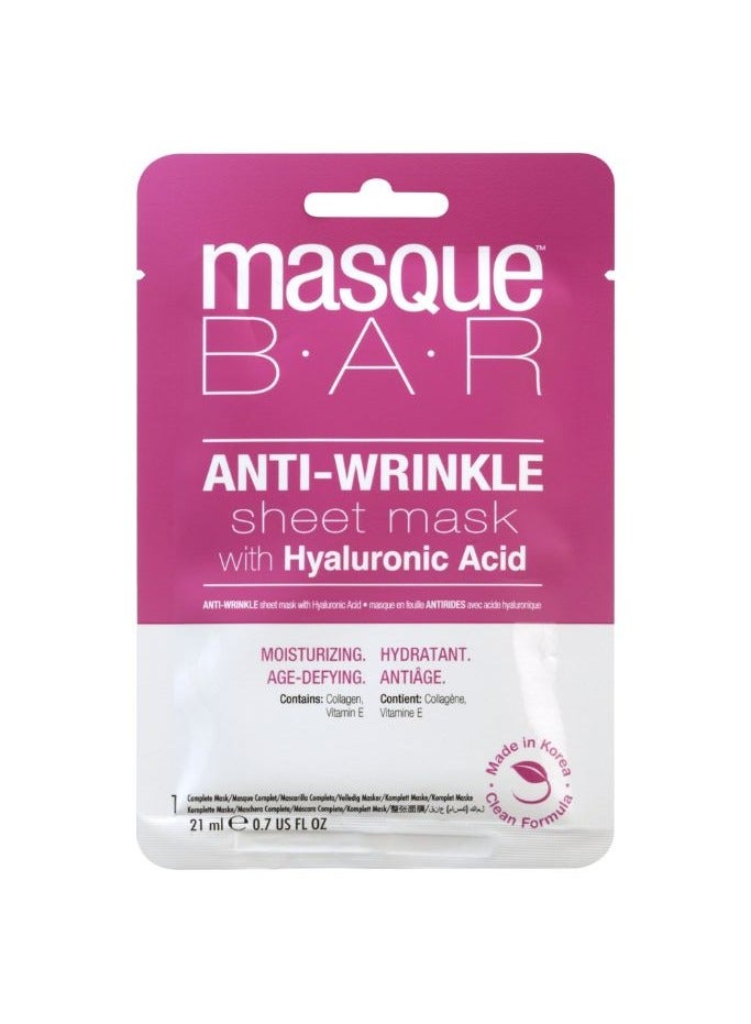 Masque Bar Anti-Wrinkle Sheet Mask With Hyaluronic Acid