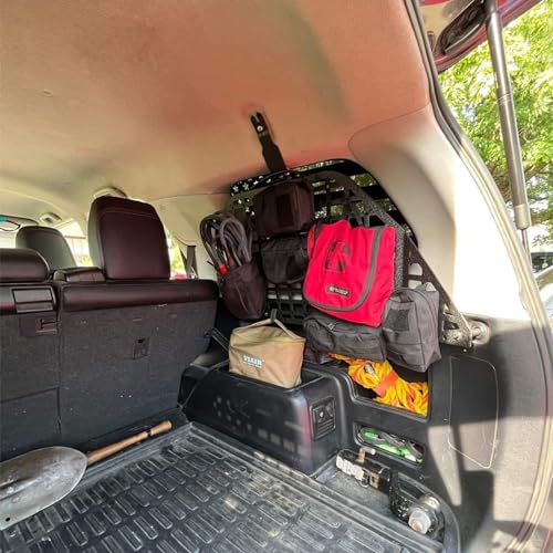 WANGDUOYU Modular Storage Panel System Rear Window Molle Panel Interior Cargo Rack Compatible with 2010-2024 Toyota 4Runner - Image 5