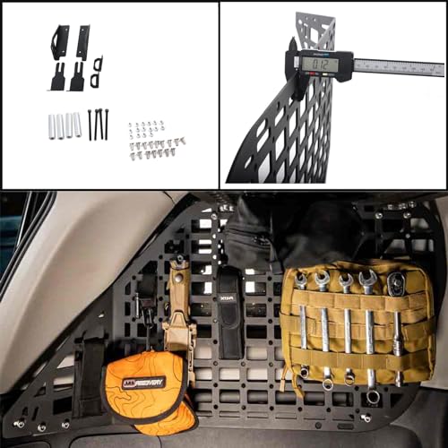WANGDUOYU Modular Storage Panel System Rear Window Molle Panel Interior Cargo Rack Compatible with 2010-2024 Toyota 4Runner - Image 2