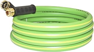 HQMPC HQMPC Garden Hose 5/8"IDx10 Feet Hose No Kink Water Hose Swivel Grip Heavy Duty Flexible Hose (10 FEET)  - Image 1