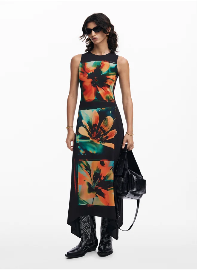 DESIGUAL Floral Print Dress