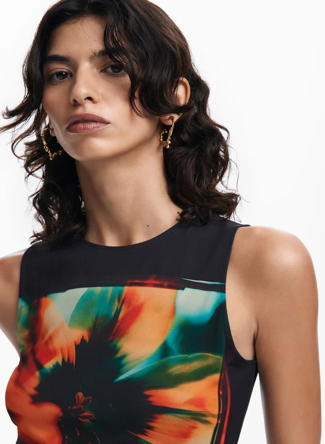 DESIGUAL Floral Print Dress