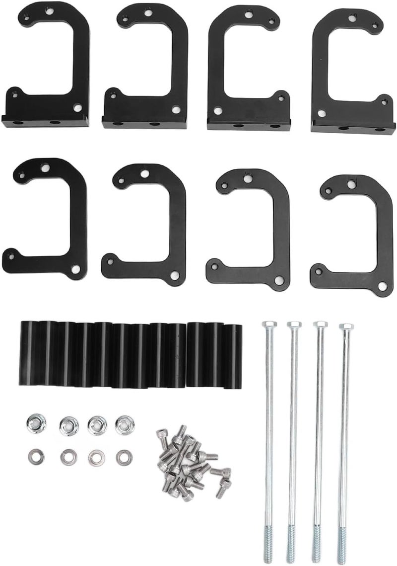 مجموعة تثبيت إعادة تموضع الملفات عن بُعد، بديل لشاحنات LS LQ4 LQ9، متوافقة مع OEM 551562 وملفات D585، مجموعة تثبيت من الألومنيوم بلمسة مرآة لمحرك V8 (أسود) - Image 1