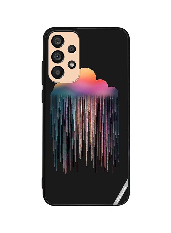 VR CREATIVE Protective Case Cover For Samsung Galaxy A23 Animated Rain Design Multicolour - Image 1