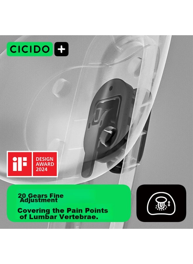 Cicido Car Lumbar Support, Four-way Adjustable Backrest, Office Lumbar Cushion, Seat Backrest, Waist Protector, Home And Car Pillow - Image 2