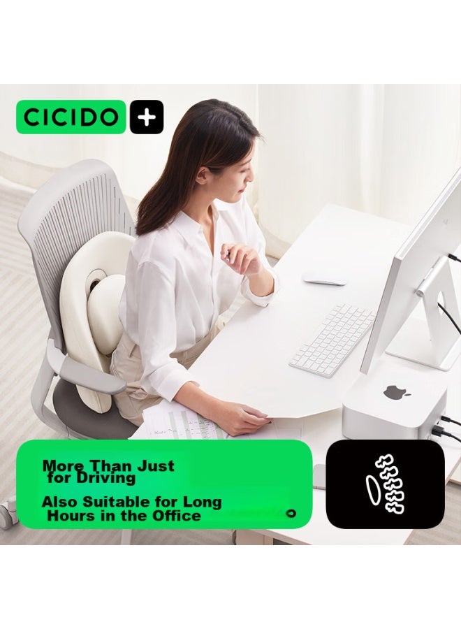 Cicido Car Lumbar Support, Four-way Adjustable Backrest, Office Lumbar Cushion, Seat Backrest, Waist Protector, Home And Car Pillow - Image 1