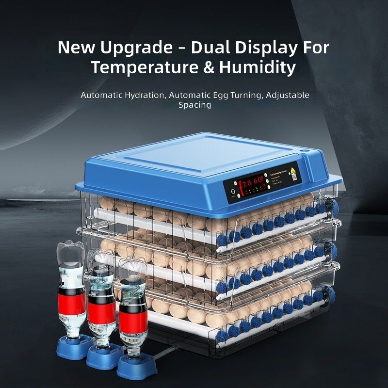 Nuan Fu Bao Smart Automatic Egg Incubator, Small Home Use Digital Hatching Machine with Temperature & Humidity Display, Auto Water Refill & Egg Turning, Adjustable Egg Tray for Chicken & Quail Eggs - Image 2