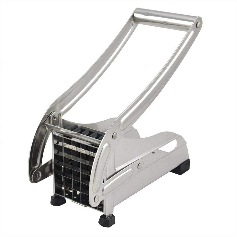 PANTH Stainless Steel Potato Chipser French Fries Chips Maker Machine Snacks Finger Silver Medium Stainless Steel Potato Cutter French Fries Potato Chips - Image 1