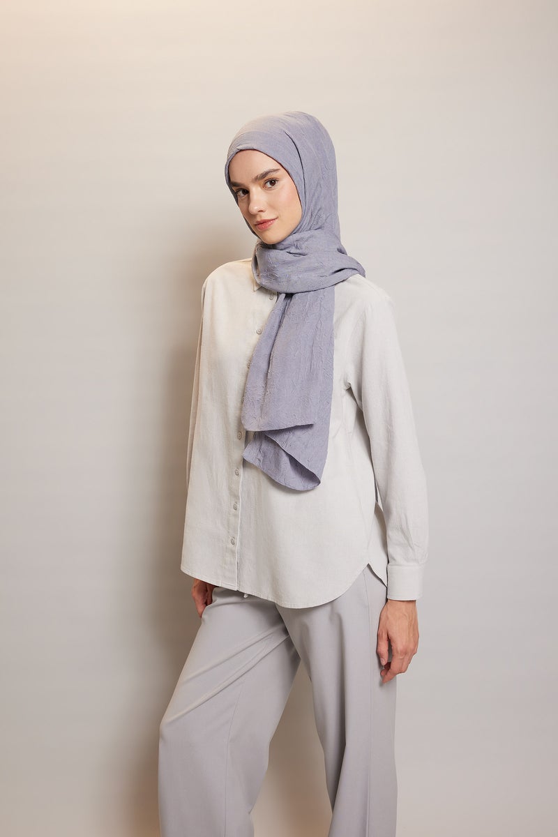DeFacto Grey Woman Crepe Shawl Casual - Image 2
