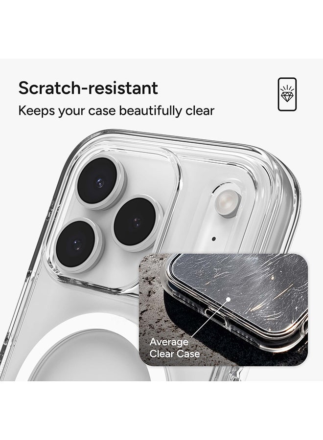 زاج حافظة آيفون 17 برو – كريستال بالاس سناب متوافقة مع ماغسيف غطاء شفاف مع قاعدة، قوة الجرافين، حماية من السقوط حتى 13 قدم ومقاومة للاصفرار – شفاف - Image 4