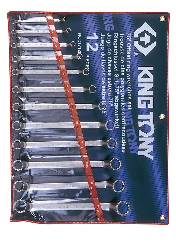 King Tony END WRENCH 75 DEG. OFFSET 12PCS/SET - ME 