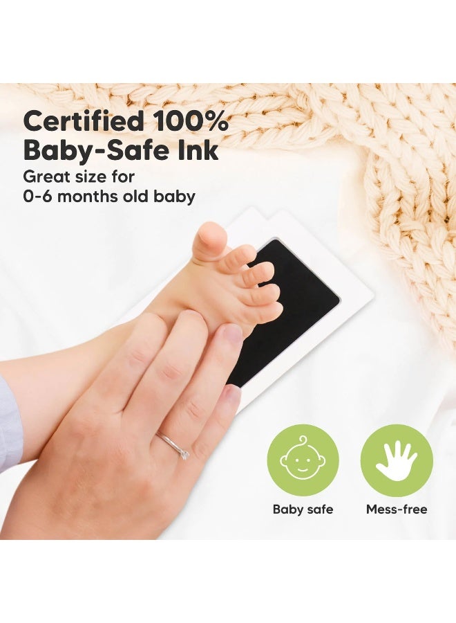 KeaBabies 4-Pack Inkless Ink Pads, Baby Handprint Kit, Jet Black - Image 3