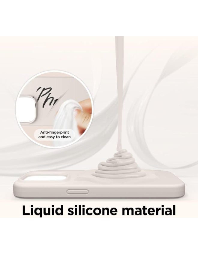 URBBKING Liquid Silicone Case Protector Compatible with iPhone 17 Pro White - Image 2