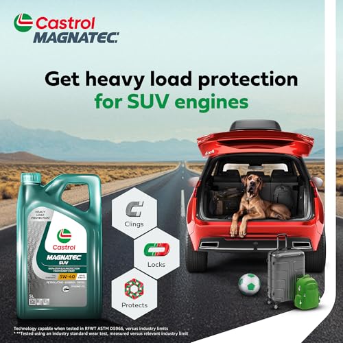 Castrol MAGNATEC SUV 5W-40 Full Synthetic Engine Oil for Petrol, CNG and Diesel SUVs (5L, 3421147) - Image 3