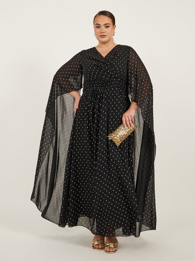 Styli Cape Sleeve Maxi Dress  - Image 2