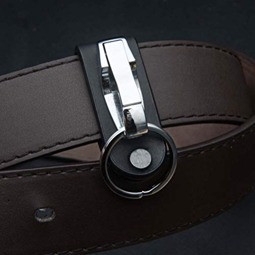 Liangery Keychain for Men, Belt Keychain Leather Belt Loop Key Holder Belt Key Chain Clips with Detachable Keyring for Men - Image 5