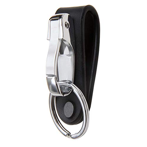 Liangery Keychain for Men, Belt Keychain Leather Belt Loop Key Holder Belt Key Chain Clips with Detachable Keyring for Men - Image 1