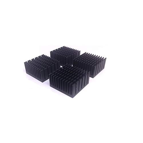 Easycargo 40mm Heatsink Kit 40mmx40mmx20mm + 3M8810 Thermal Conductive Adhesive Tape, Cooler Aluminium Heat Sink for Cooling 3D Printers Stepper Motor TEC1-12706 Thermoelectric Peltier Cooler 40x40x20 - Image 4