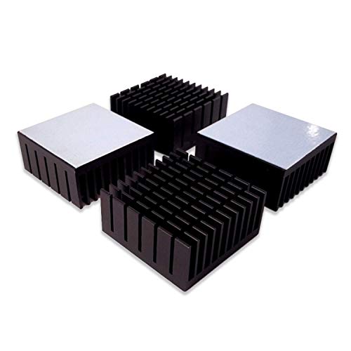 Easycargo 40mm Heatsink Kit 40mmx40mmx20mm + 3M8810 Thermal Conductive Adhesive Tape, Cooler Aluminium Heat Sink for Cooling 3D Printers Stepper Motor TEC1-12706 Thermoelectric Peltier Cooler 40x40x20 - Image 5