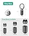 TISUR Small Pill Keychain Container Mini Portable Titanium Keychain Pill Holder Pocket Travel Bottle Metal Purse Box Case Black Tiny Black039inch - Image 4