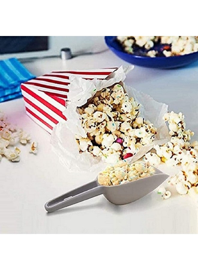 MOBDESK 3 Pcs Multi-Purpose Plastic Nesting Scoop Spoons for Canisters Flour Cereal Popcorn Scoop Set Kirana Shop, Grocery, Grains, Sugar, Atta, Rice, Masala Powder, Ice Cream etc(Multi Colour) p-9658 - Image 4