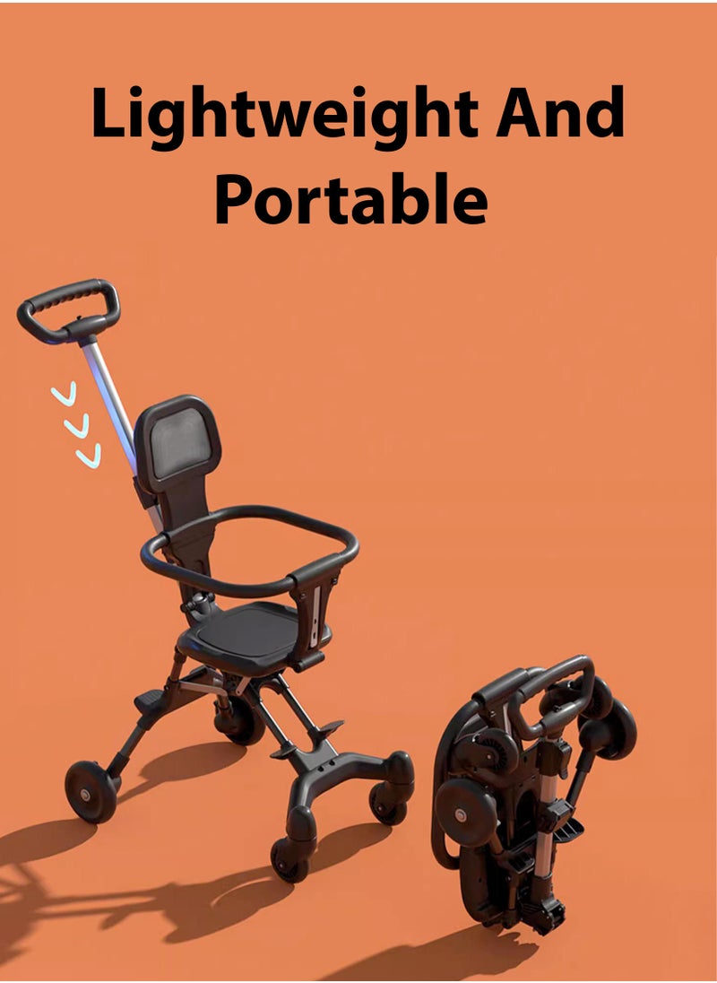 Toshionics - Portable Baby Stroller Lightweight Compact Travel with Adjustable Handles and Backrest One Hand Foldable Easy Overhead Airplane Car Trunk Storage Airport Shopping Walking Pocket Stroller Cart Toddler - Image 1