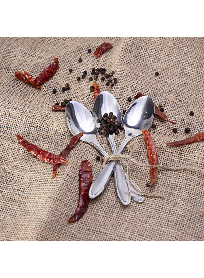 Royalford 3-Piece Table Spoon Set Silver - Image 4