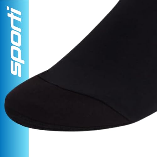 Sporti Swim Socks for Fins Nylon Spandex Swimming Fins Accessories Suitable for Water Sports Snorkeling Scuba Diving Paddling Boarding Black Large - Image 3