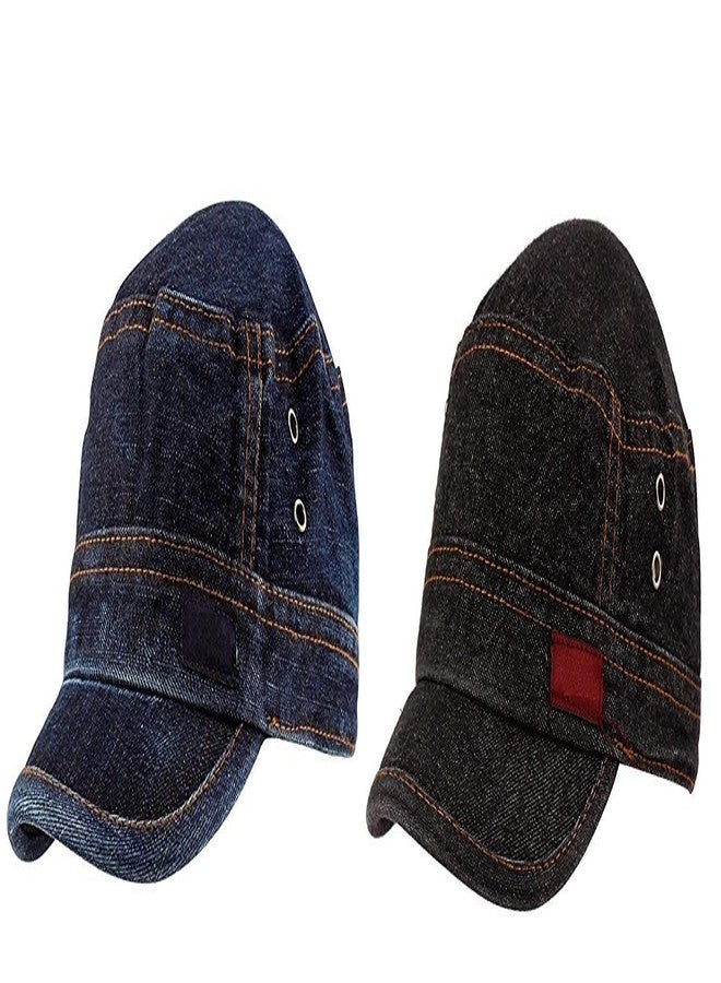 Zacharias Boy's Denim Cap (Multicolor;17-18 Year) Pack of 2 - Image 1
