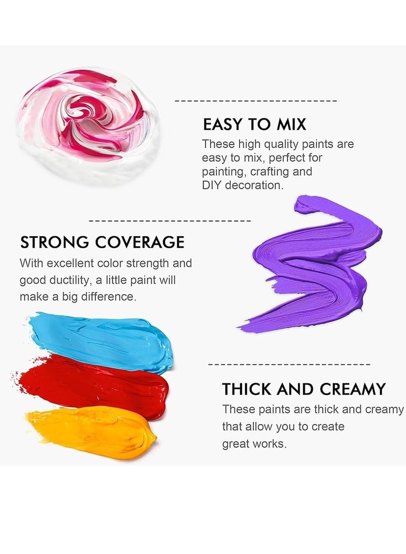 ART RANGERS Acrylic Paint Tube 75ml Content Pale Yellow - Image 2