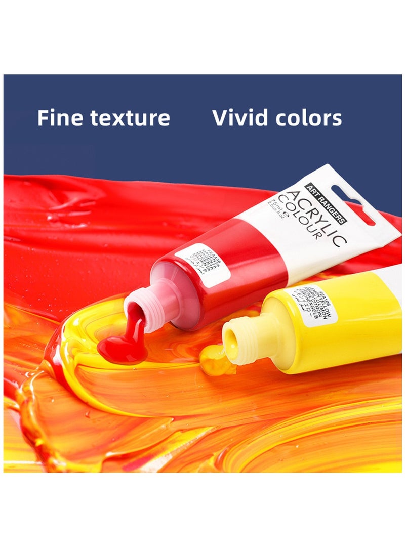 ART RANGERS Acrylic Paint Tube 75ml Content Pale Yellow - Image 3