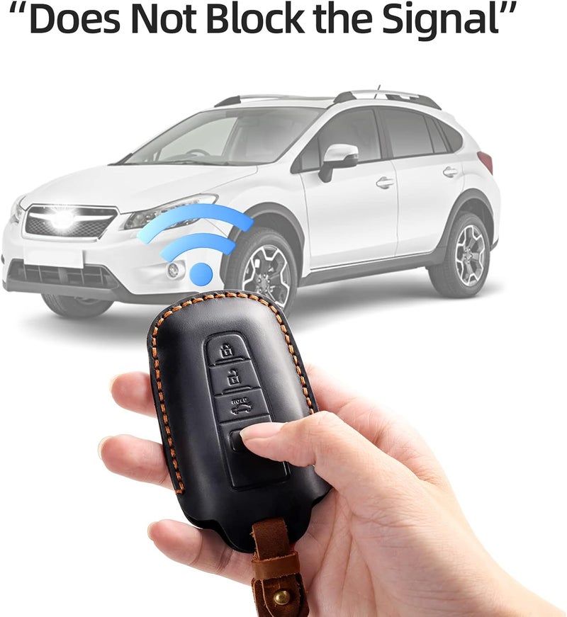 OFFCURVE Leather Car Key Cover for Toyota Models - Image 5