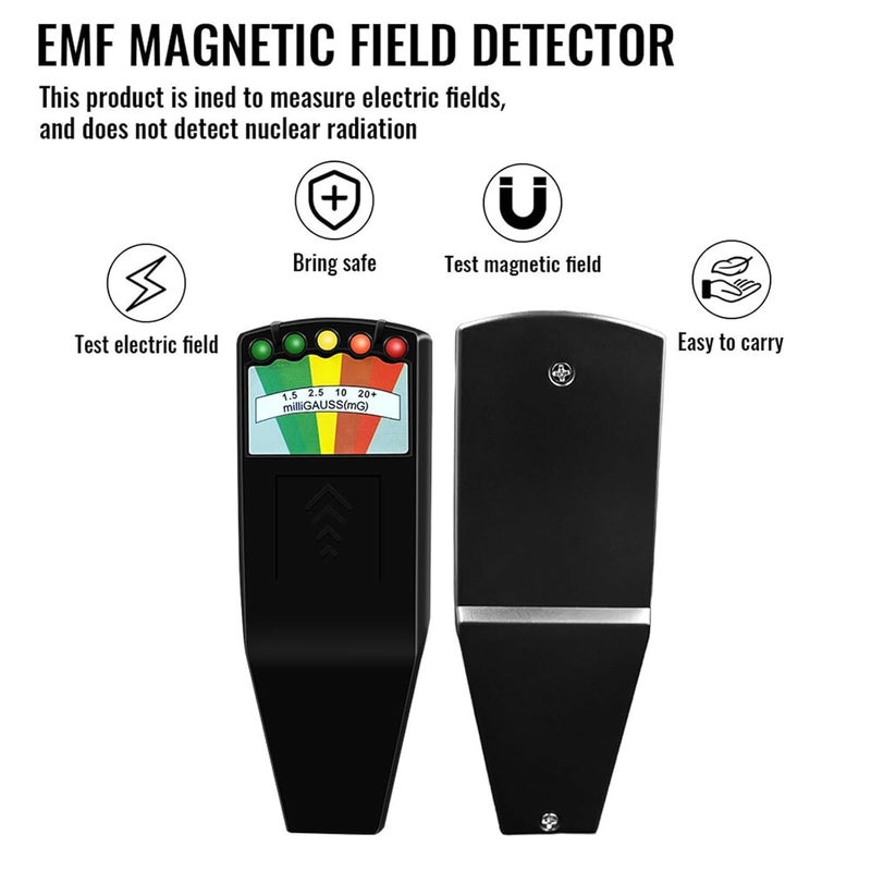 Emf Detector, Professional Handheld EMF Meter Radiation Detector - Gauss Tester, Digital Dosimeter for Home/Industry,for Home Inspections(Orange) - Image 2