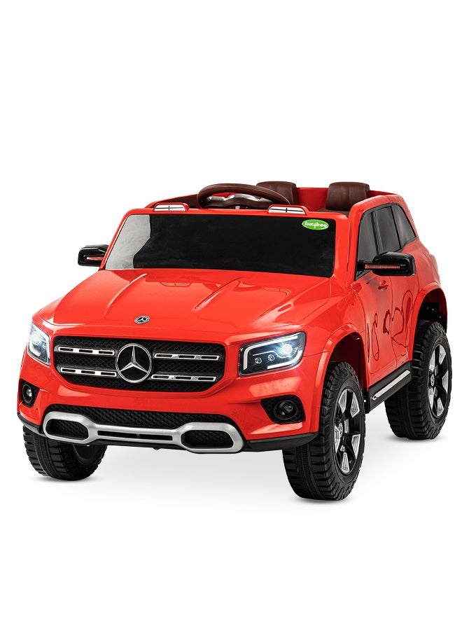 BAYBEE Baybee Licensed Mercedes GLB Battery Operated Car for Kids/Baby with USB & Music | Electric Car Baby Big Car Toys | Rechargeable Car for Kids to Drive 2 to 5 Years Boys Girls (Red)  - Image 1
