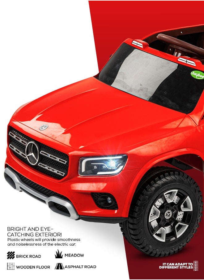BAYBEE Baybee Licensed Mercedes GLB Battery Operated Car for Kids/Baby with USB & Music | Electric Car Baby Big Car Toys | Rechargeable Car for Kids to Drive 2 to 5 Years Boys Girls (Red)  - Image 5