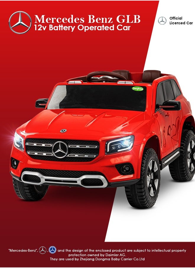 BAYBEE Baybee Licensed Mercedes GLB Battery Operated Car for Kids/Baby with USB & Music | Electric Car Baby Big Car Toys | Rechargeable Car for Kids to Drive 2 to 5 Years Boys Girls (Red)  - Image 3