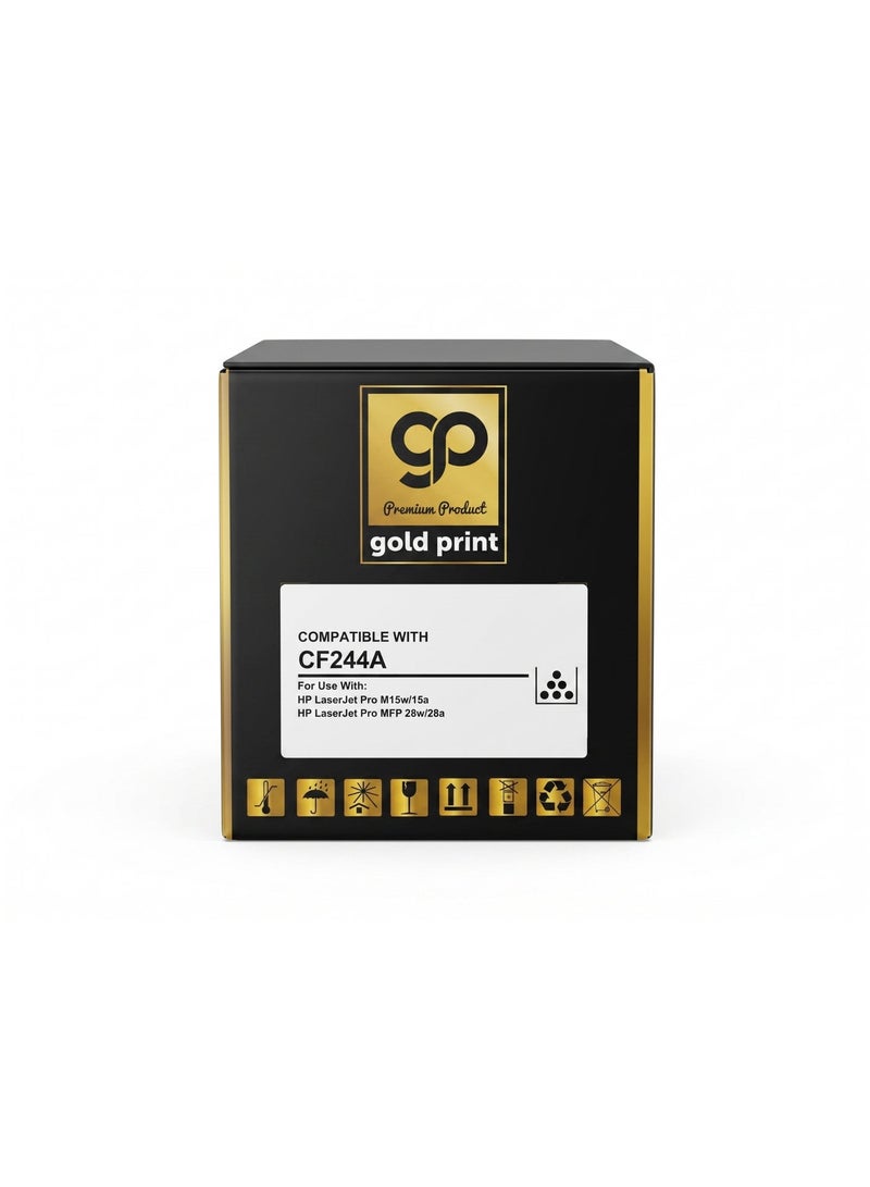 طباعة الذهب Gold Print Premium Toner Cartridge CF244A 44A Compatible For HP LaserJet Pro M15w, 15a, HP LaserJet Pro MFP 28w, 28a  Toner: Refined toner is infinitely close to original toner to achieve high color printing. - Image 3