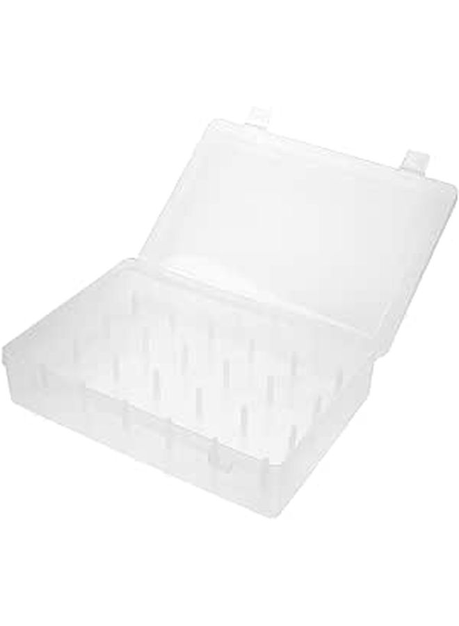 Homoyoyo 24 Slot Dustproof Sewing Thread Organizer Box For Craft Storage - Image 1
