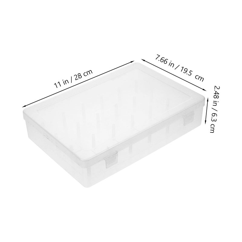Homoyoyo 24 Slot Dustproof Sewing Thread Organizer Box For Craft Storage - Image 3