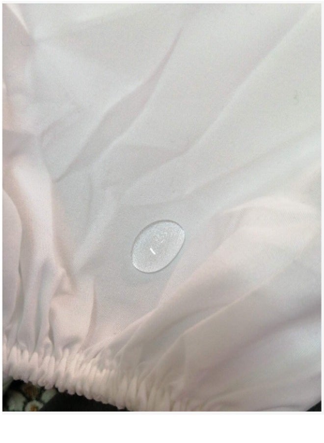 Generic Waterproof Single Fitted Bed Sheet Beige 90 x 200 cm  - Image 5