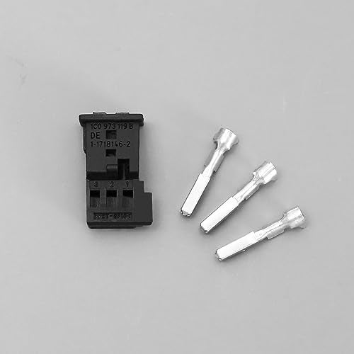 Micro Traders موصل سلك السيارة 2PCS 3 دبوس A0295455528 مقاوم للماء موصل كهربائي مع أطراف للأجهزة الكهربائية للسيارات - Image 5