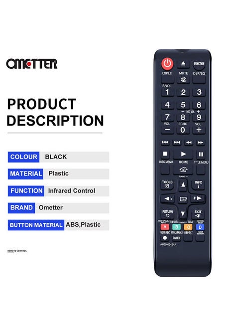 AH59-02424A Remote Control Fit for Samsung Blu-Ray Home Theater System HT-E350 HT-E355 HT-E350K HT-E353K HT-E353HK HT-E355K