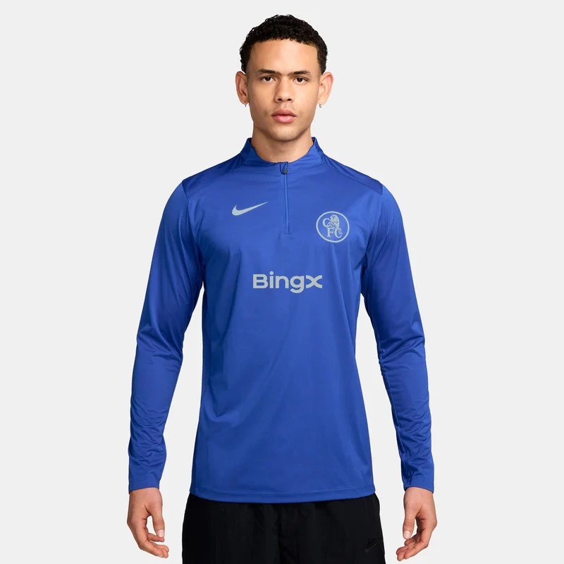 Nike Blue Men's Chelsea Strike Drill 3rd Total 90 Football Top for Men | Best Price UAE