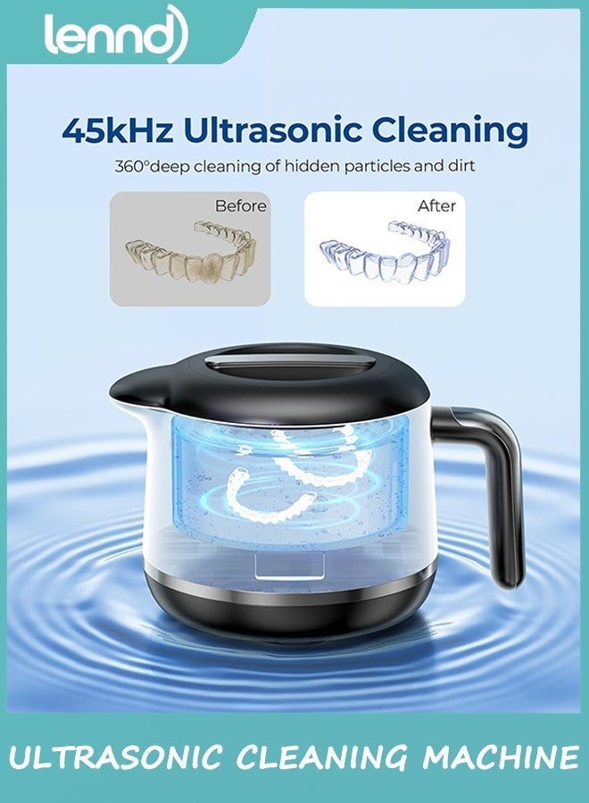 LENND Ultrasonic Jewelry Cleaner, Jewelry Cleaner Machine 45KHz, Professional Sonic Cleaner with One-Touch Operation, Ultrasonic Cleaner for Jewelry, Glasses, Rings - Image 4