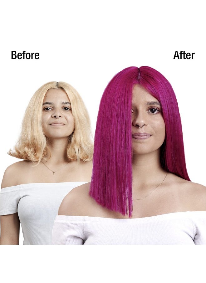 NO FADE FRESH - Raspberry Rush Hair Color Depositing Shampoo + Conditioner + Bondheal Bond Rebuilder Bundle Enhance Color Prevent Fading & Refresh Magenta Pink Color Temporary Hair Color Dye - Image 1