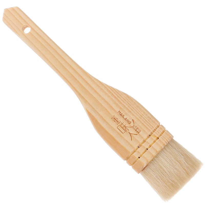 Natural Wool Bristle Pastry Brush For Baking Cooking Basting Sauce Marinade Application - Image 2