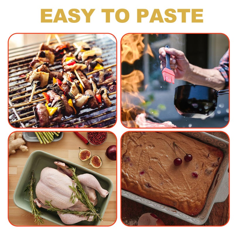 Natural Wool Bristle Pastry Brush For Baking Cooking Basting Sauce Marinade Application - Image 4