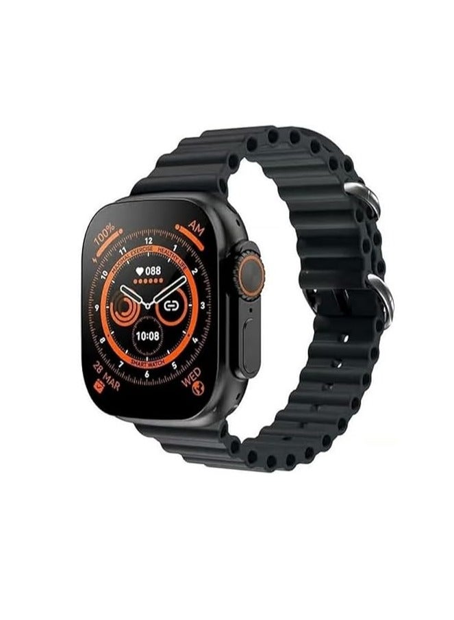 Smartwatch – Bluetooth Call, Wireless Charging, Sports Modes, Black - Image 1