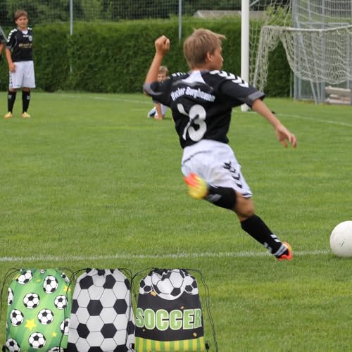 Aikelai 24pcs Kids/Teenagers Soccer Goodie Bags - Drawstring Bags for Boys' Soccer Birthday Party Supplies - Image 5